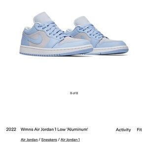 Jordan Athletic Shoes in Light Blue and Gray